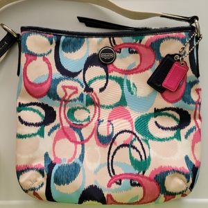 COACH- Signature! Ikat scribble print